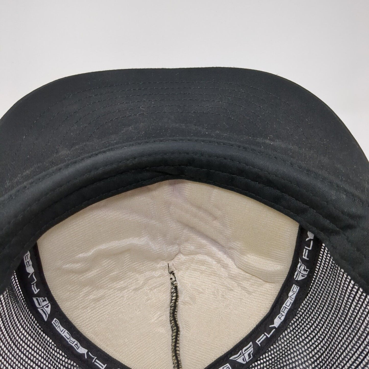 Fly Racing Snapback Mesh Back Trucker Hat Black One Size Solid Yupoong