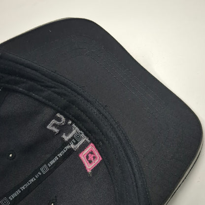 5.11 Tactical Baseball Cap Black One Size 2012 Pink Logo Strapback Cotton Hat