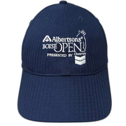 Nike Baseball Cap Blue One Size Albertsons Boise Open Golf Chevron DRI-FIT Hat