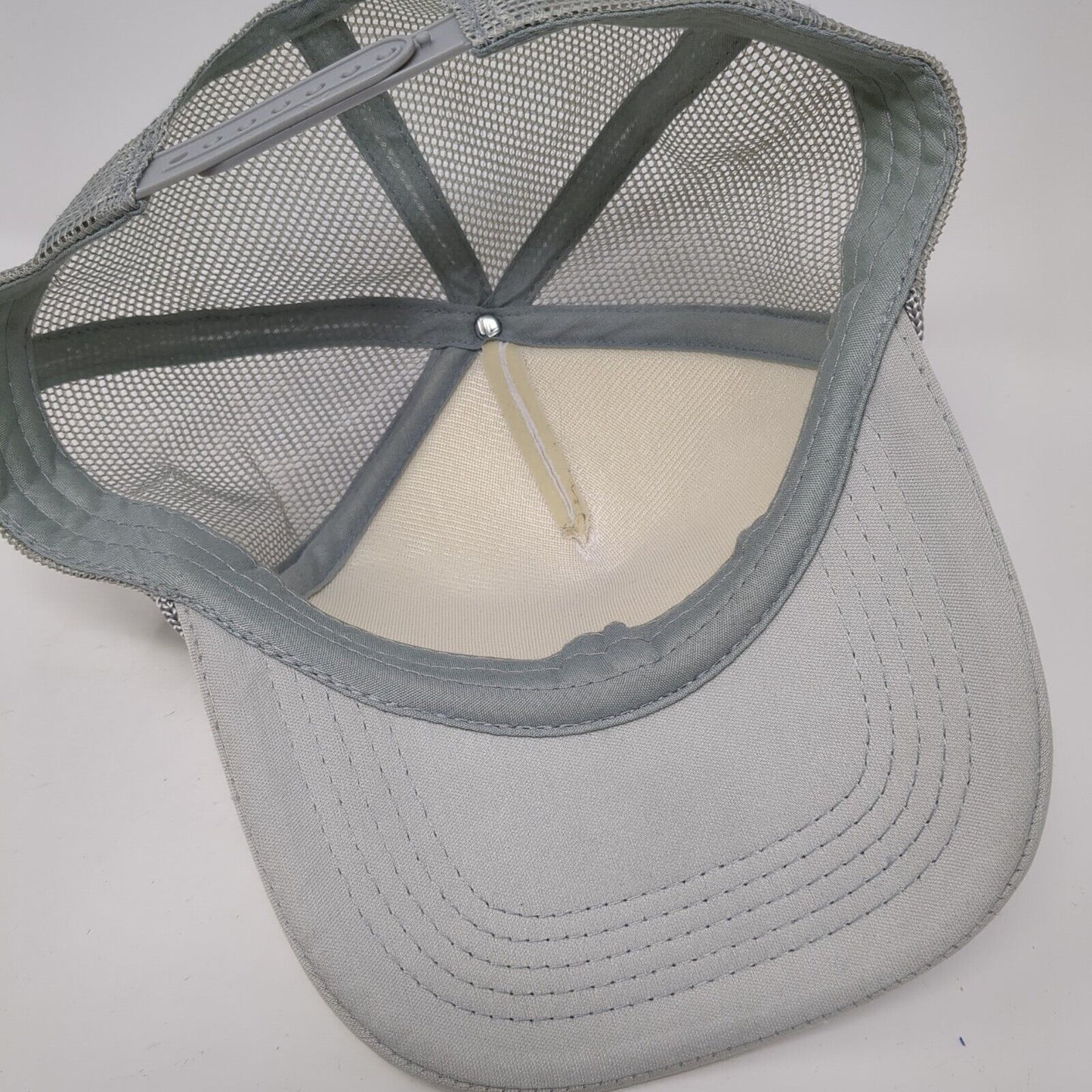 G45 Glacier Distillery Snapback Trucker Hat Gray OS Adjustable Mesh Back Rope