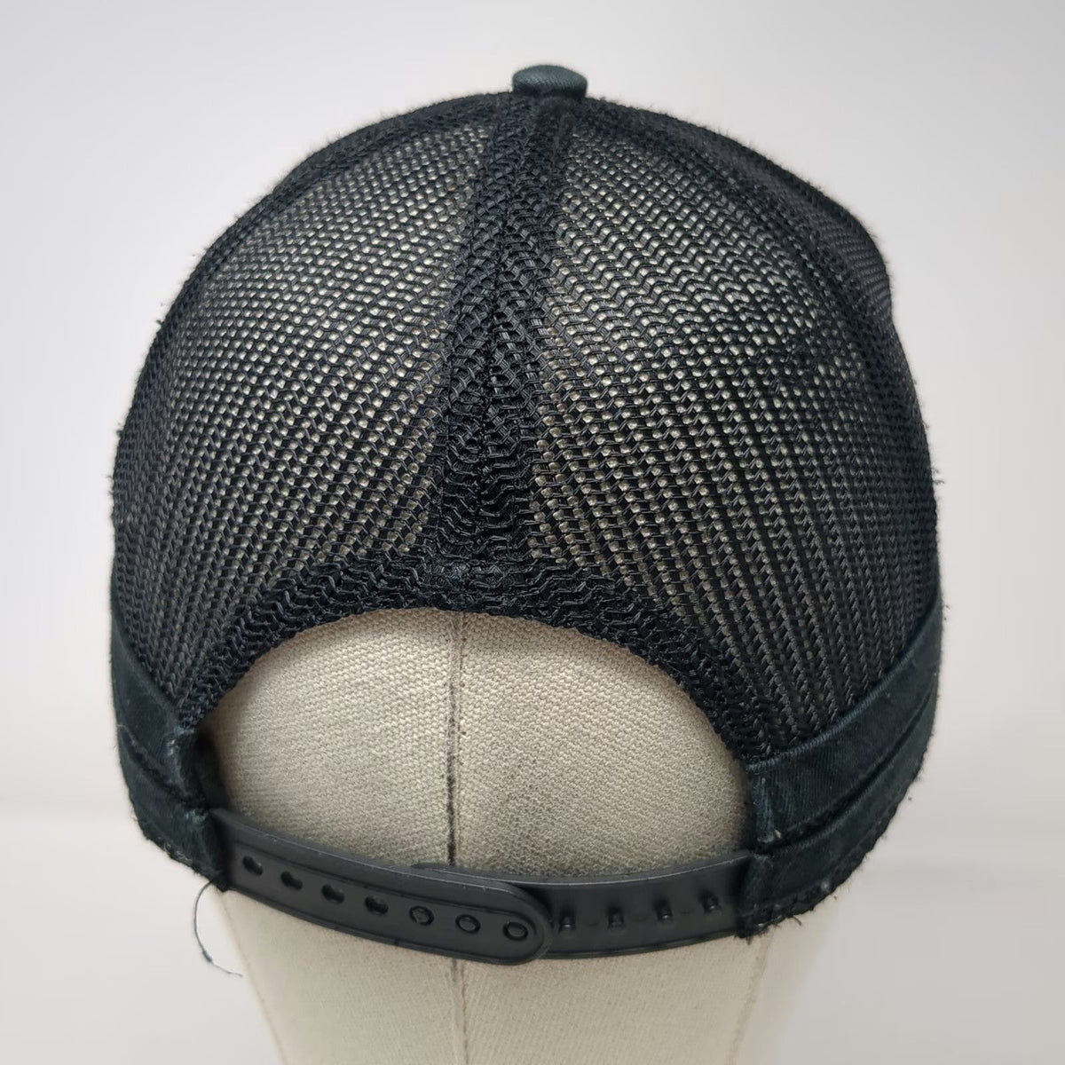 Art Class Trucker Hat Black White One Size Mountain Landscape Mesh Snapback