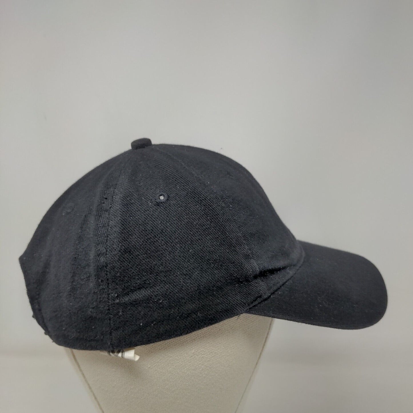 Geico Strapback Hat Black One Size Embroidered Adjustable Vent Holes