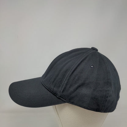 I Am Cap Slideback Hat Black XL Adjustable 6 Panel Solid Blank