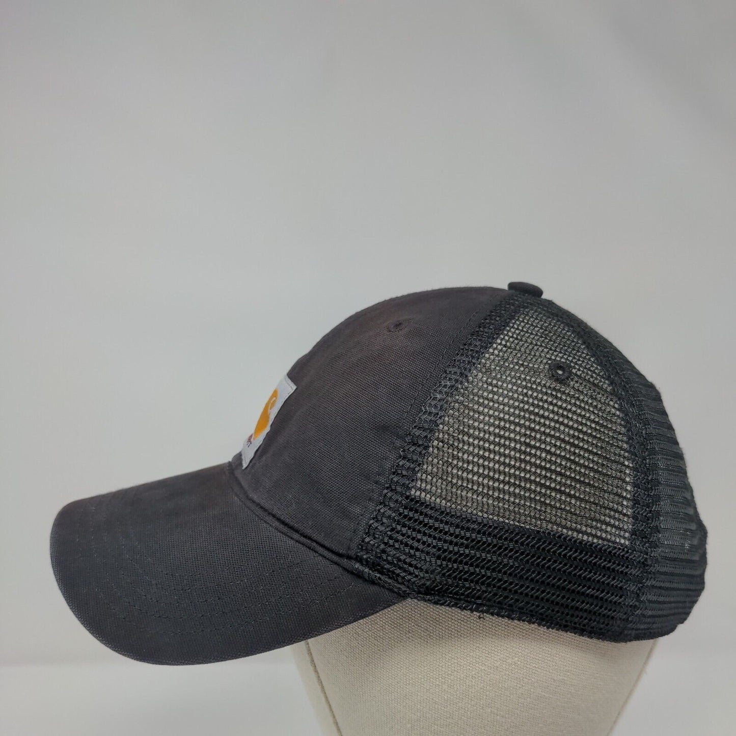 Carhartt Patch Snapback Mesh Back Trucker Hat Black OSFA Adjustable