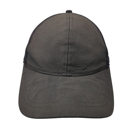 Unbranded Snapback Mesh Back Hat Black One Size Adjustable Solid Blank