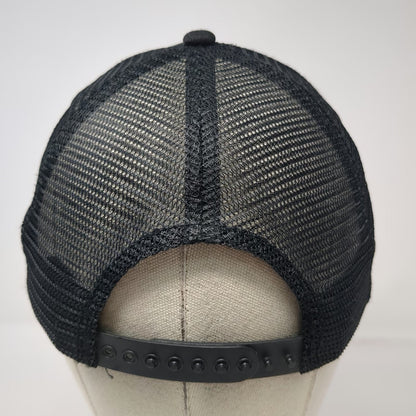 Gramling Trucker Hat Black One Size Great Dane Rope Mesh Snapback Green Brim