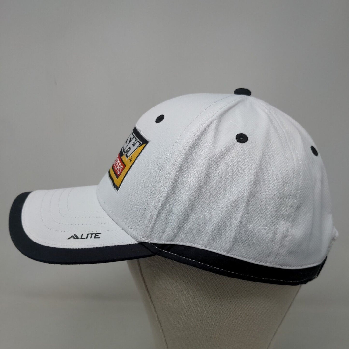 Rush Truck Centers Men's Strapback Hat White OSFA Embroidered Logo Polyester