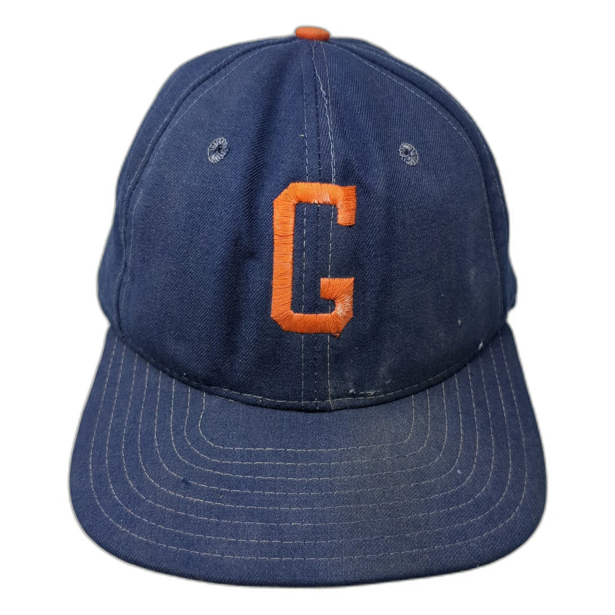 New Era Baseball Cap Blue One Size G Embroidered Green Under Brim Fitted Hat