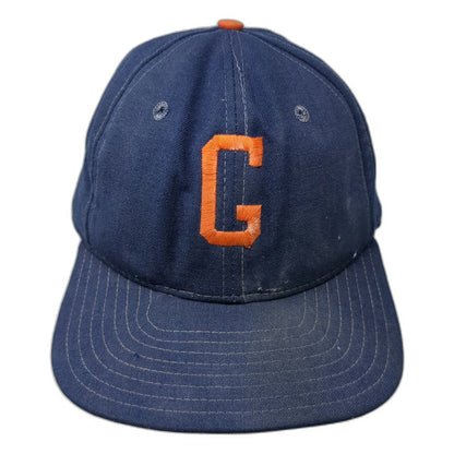New Era Baseball Cap Blue One Size G Embroidered Green Under Brim Fitted Hat