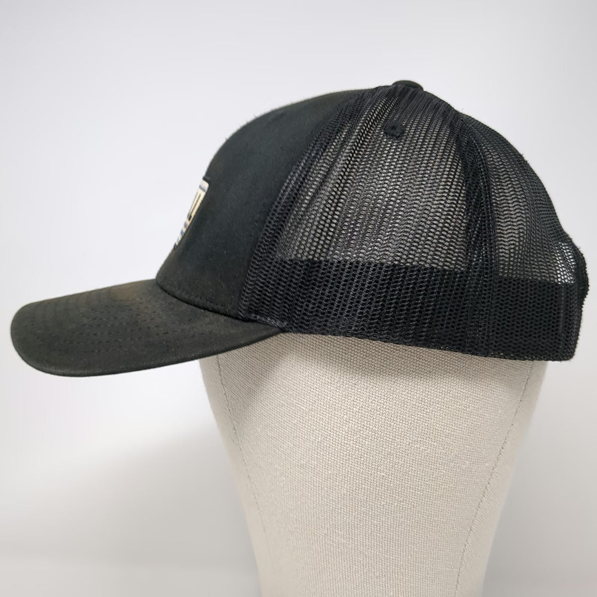 O'Neill Trucker Hat Black One Size Mesh Snapback Patch Surf Skate Beach Apparel