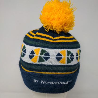 NordicTrack Men's Knit Beanie Hat Cap Multicolor Utah Jazz NBA Embroidered Logo