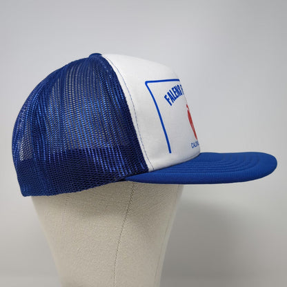 Trucker Hat Blue One Size Falens Fine Fruit Caldwell Idaho Apple Foam Snapback