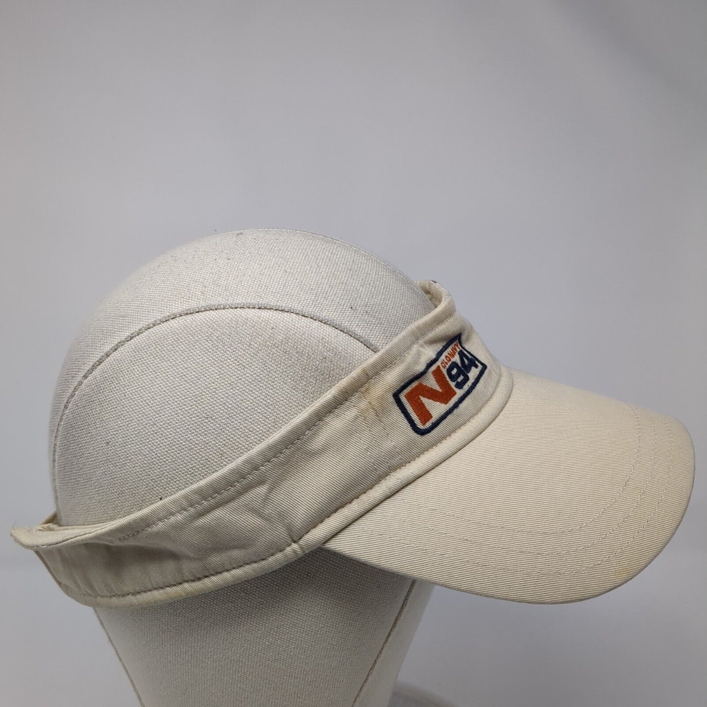 Old Navy N94 Strapback Sun Visor Hat Tan One Size Solid Adjustable