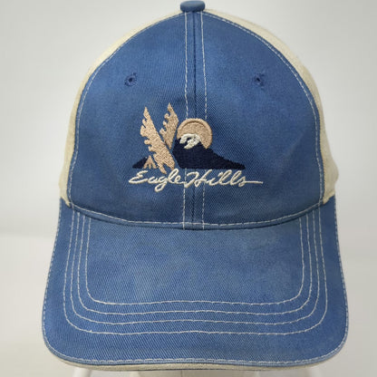 Town Talk Eagle Hills Blue Baseball Cap One Size Strapback Hat Contrast Stitch