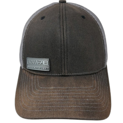 Richardson Trucker Hat Black One Size TRATFAB Fabrication Shop Mesh Snapback 112