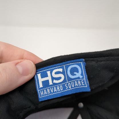 Pilgrim Transport Slideback Baseball Cap Black OS Adjustable HSQ Harvard Square