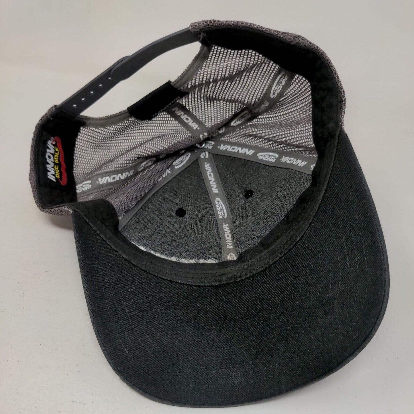 Innova Disc Golf Snapback Trucker Hat Gray One Size Embroidered Mesh Back