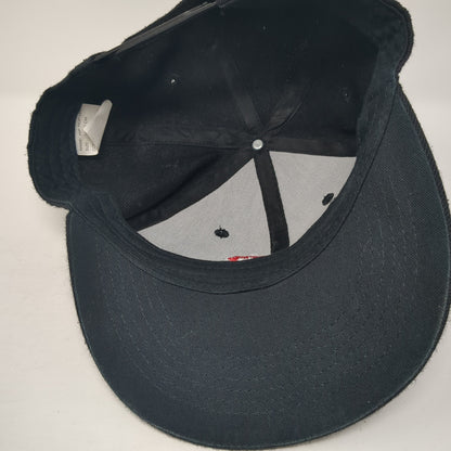 FB Snapback Hip Hop Hat Black One Size Adjustable Embroidered 6 Panel Polyester