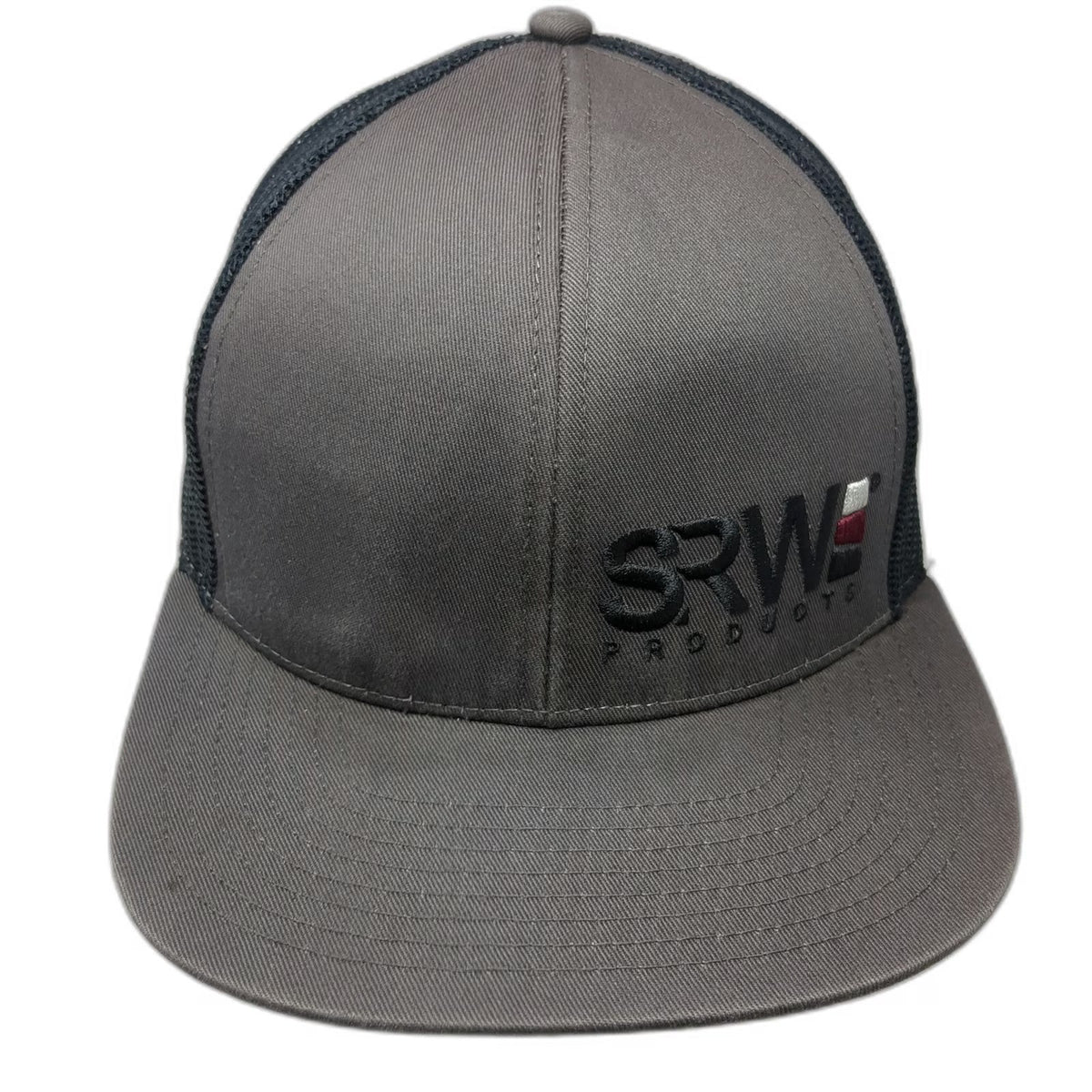 Cap America Trucker Hat Gray One Size SRW Products Mesh Snapback Flat Bill