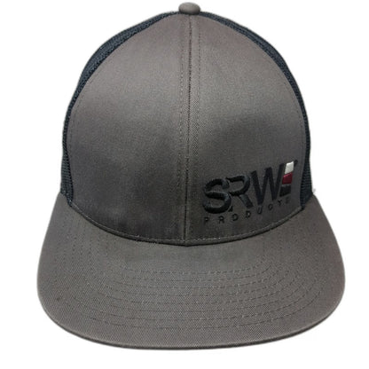 Cap America Trucker Hat Gray One Size SRW Products Mesh Snapback Flat Bill