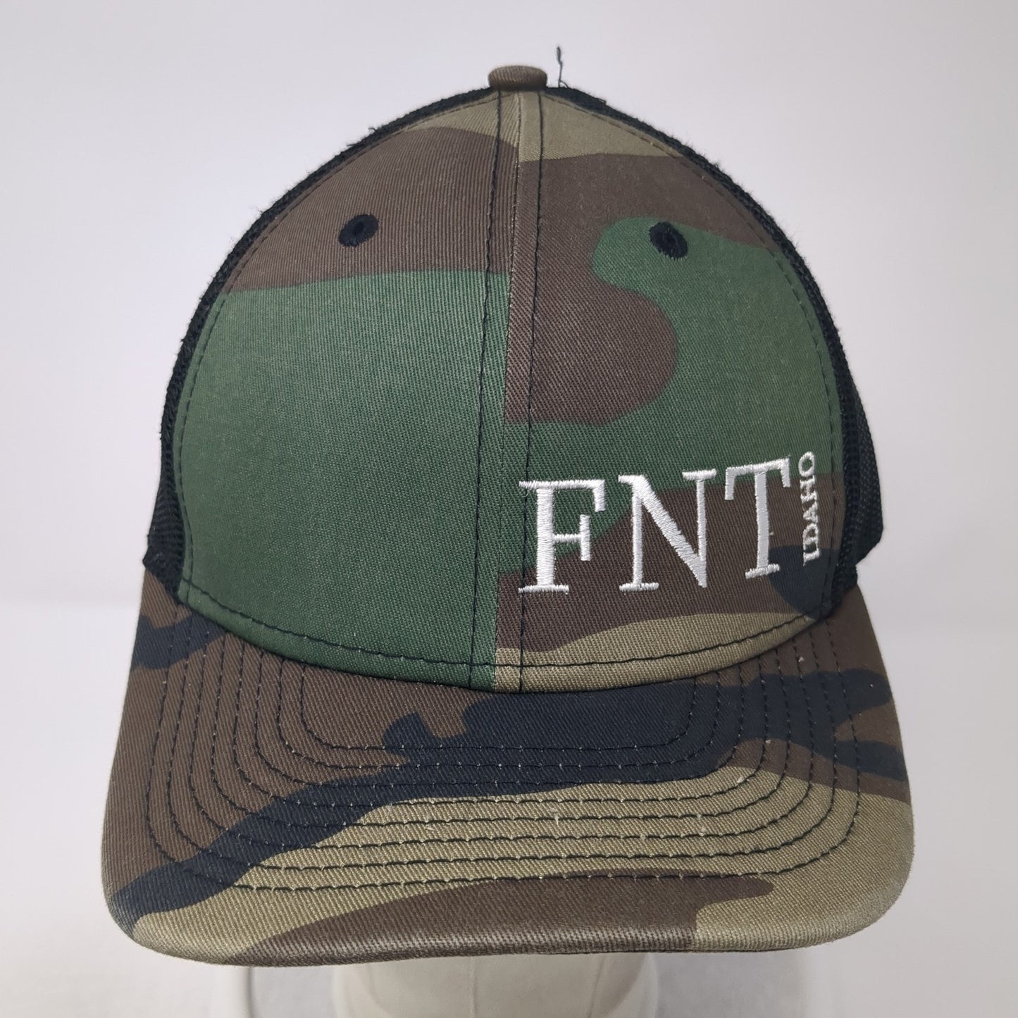 FNT Idaho Snapback Trucker Hat Multicolor One Size Adjustable Mesh Back New Era