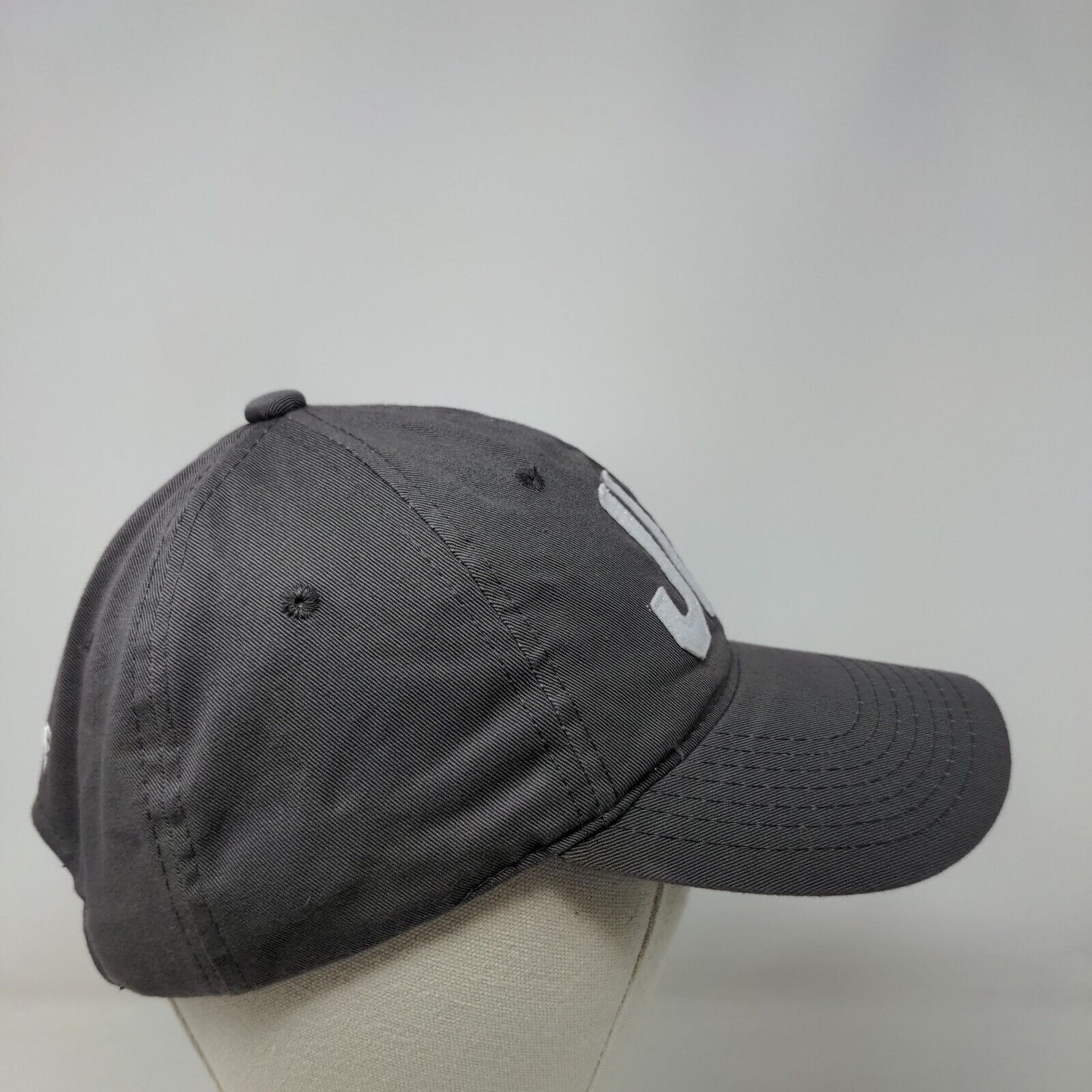 JLT Aviate Slideback Hat Gray OSFM Adjustable Vent Holes 6 Panel