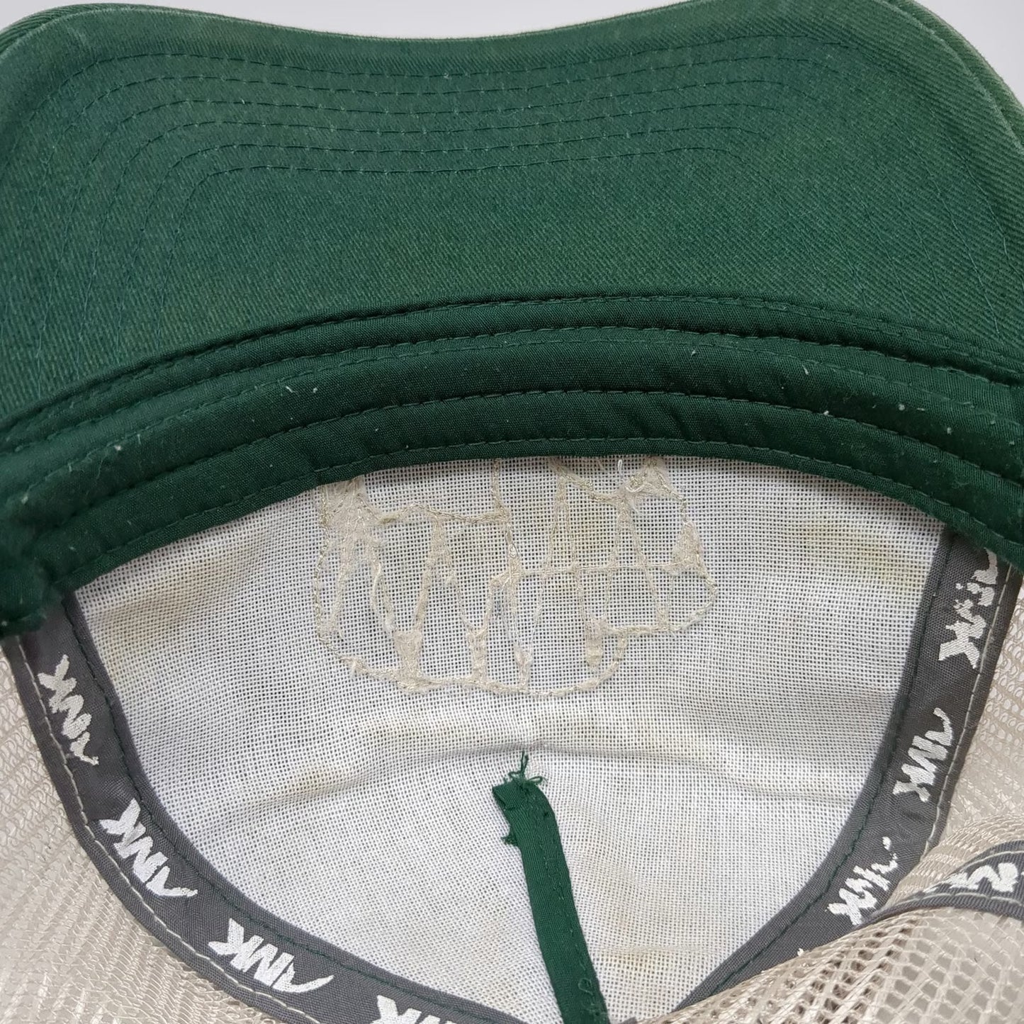 Mountain Khakis Trucker Hat Green One Size Bison Patch Mesh Snapback Wyoming
