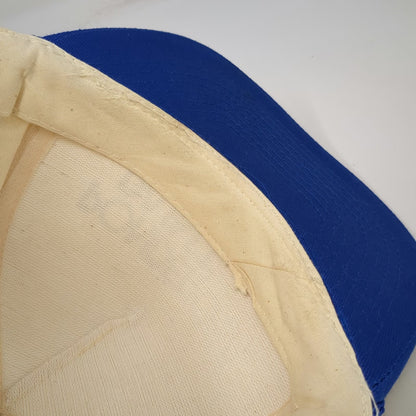 Mohr's Ponderosa Paint 5 Panel White Blue Snapback Hat One Size Braided Rope