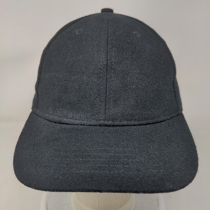 Unbranded Slideback Hat Black OSFM Adjustable Blank 6 Panel Vent Holes