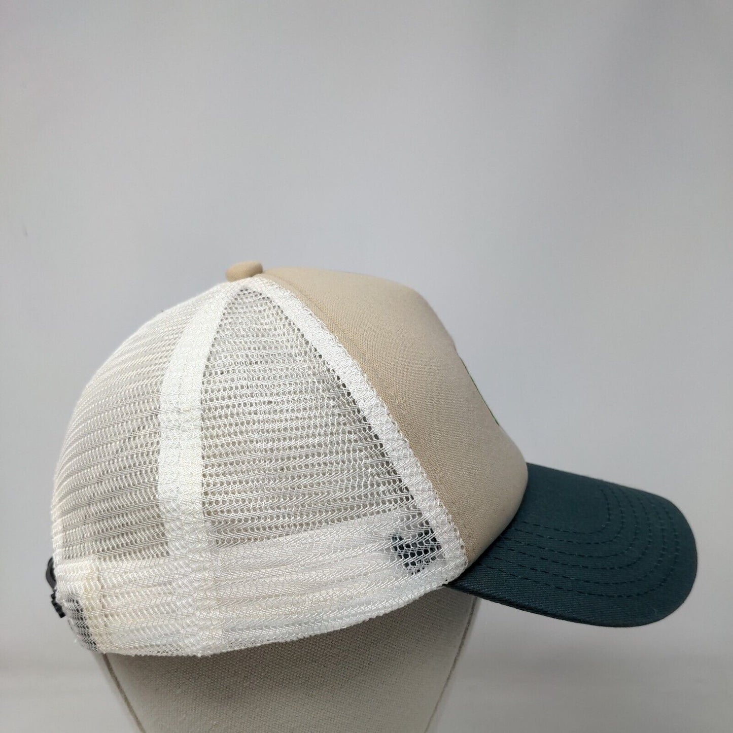 Clover Snapback Mesh Back Trucker Hat Multi One Size Colorblock
