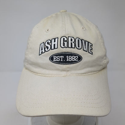 Ash Grove Est 1882 Slideback Hat Tan One Size Adjustable Embroidered