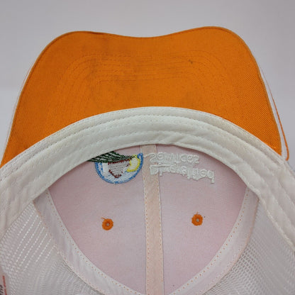 Diversified Services Strapback Mesh Back Trucker Hat Orange One Size