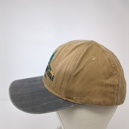 Lake of The Woods Northwest Angle Resort Slideback Hat Brown OS Adjustable