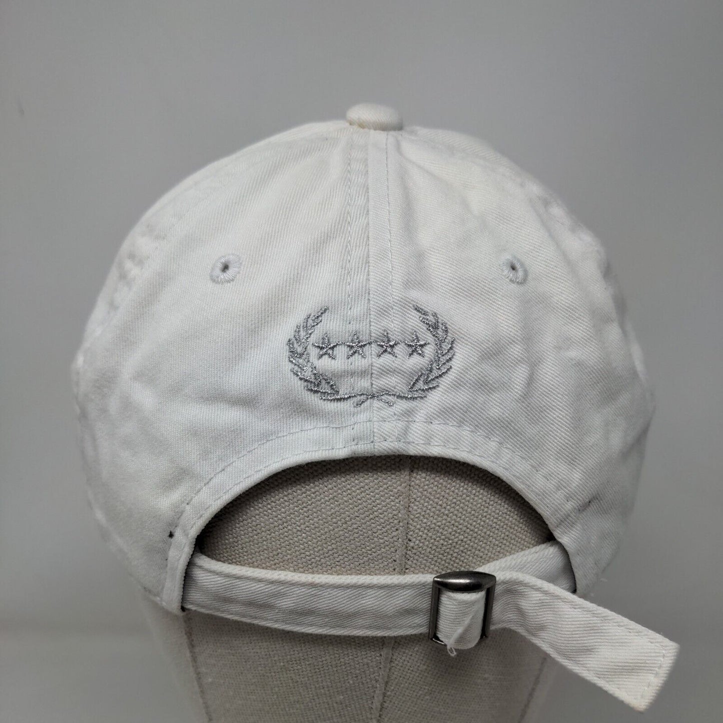 Uzi Flower Svart Slideback Hat White One Size Embroidered Field Grade