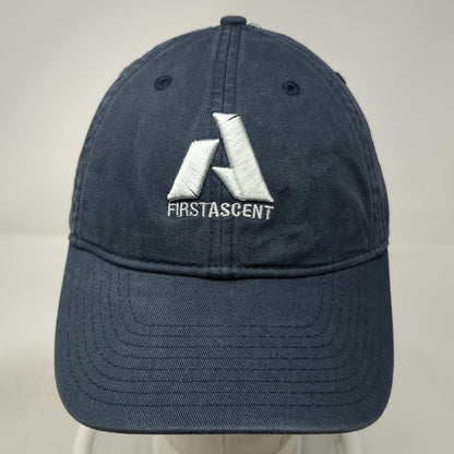 Eddie Bauer First Ascent Baseball Cap Blue One Size Slideback Hat Embroidered