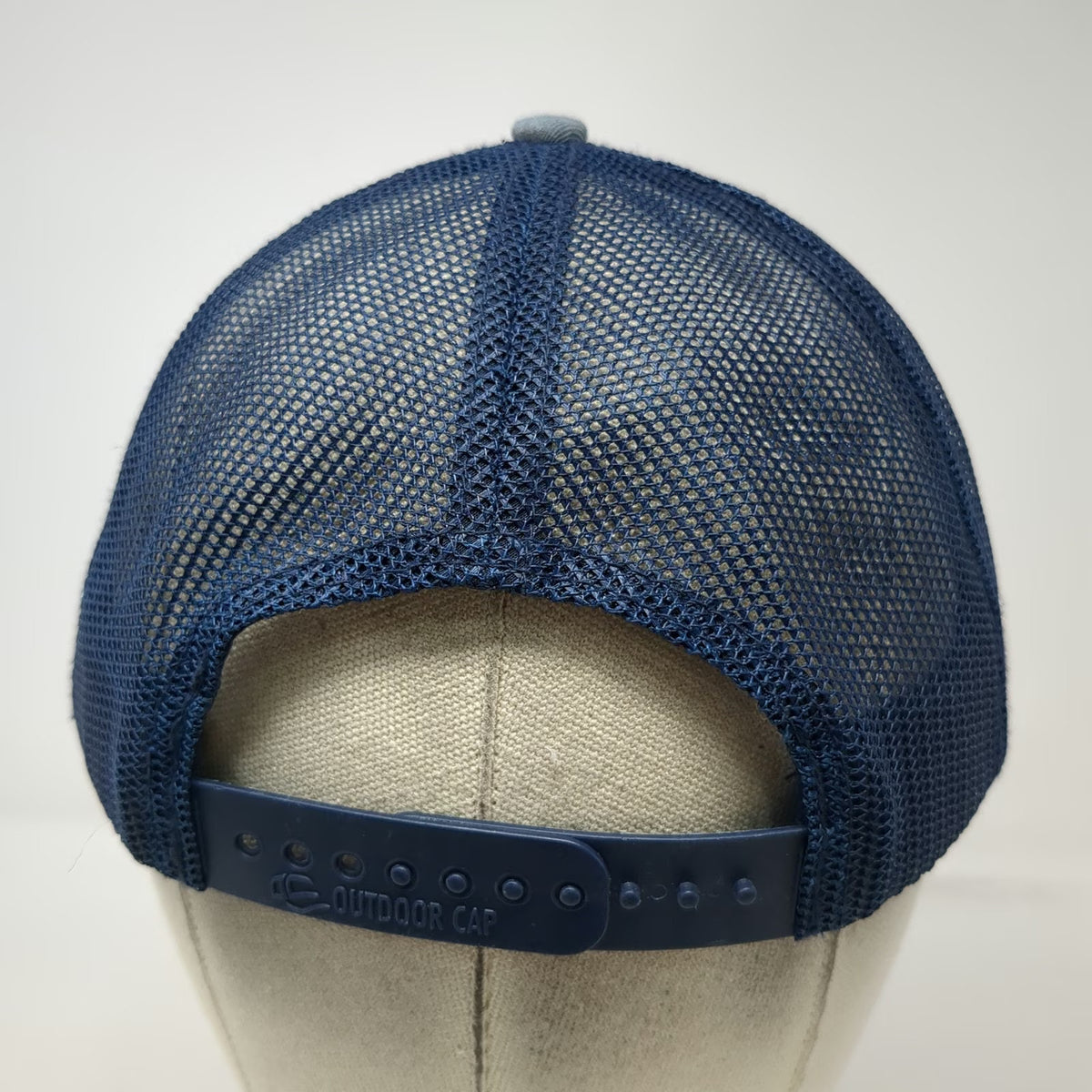 Outdoor Cap ChemTreat Trucker Hat Gray Blue One Size Snapback Mesh Back Graphic