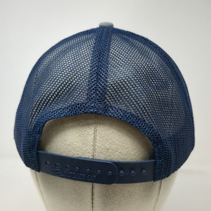 Outdoor Cap ChemTreat Trucker Hat Gray Blue One Size Snapback Mesh Back Graphic