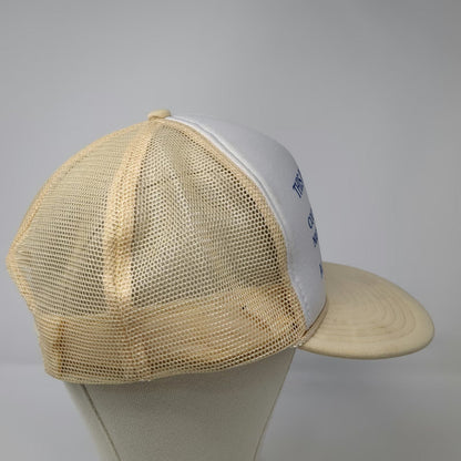 Nissin Cap Trucker Hat Beige One Size Chevrolet Ford Rust Funny Snapback Hat