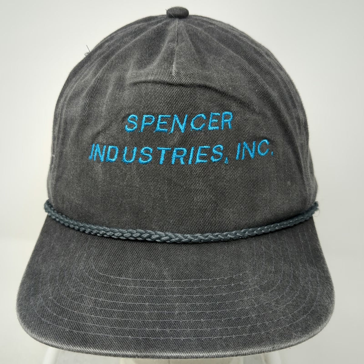 Head To Toe 5 Panel Gray Hat One Size Snapback Spencer Industries Inc Rope