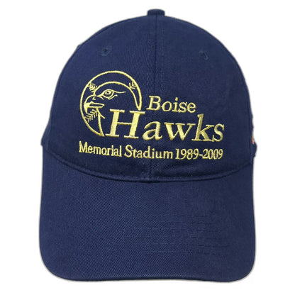Boise Hawks Buck's Athletic Blue One Size Memorial Stadium 1989-2009 Logo Hat