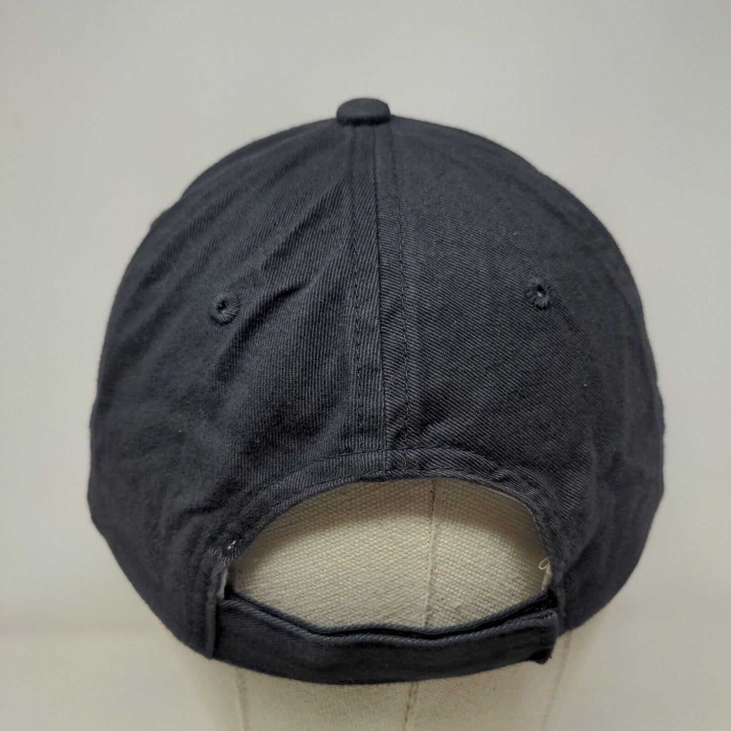 ABS Strapback Hat Blue One Size Embroidered Adjustable Cap America