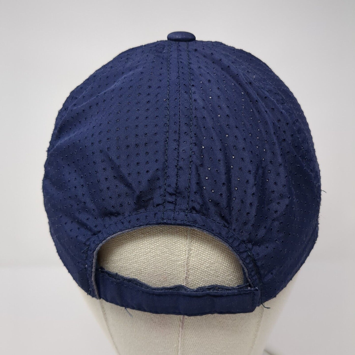 Clayview Racquet Swim Social Strapback Hat Blue One Size Laser Cut