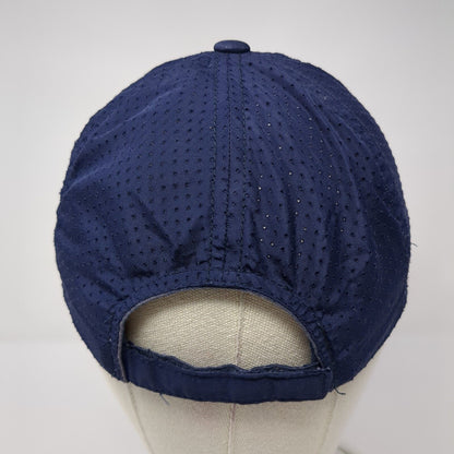 Clayview Racquet Swim Social Strapback Hat Blue One Size Laser Cut