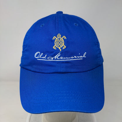 Old Memorial Strapback Hat Blue OSFA Embroidered 6 Panel Imperial