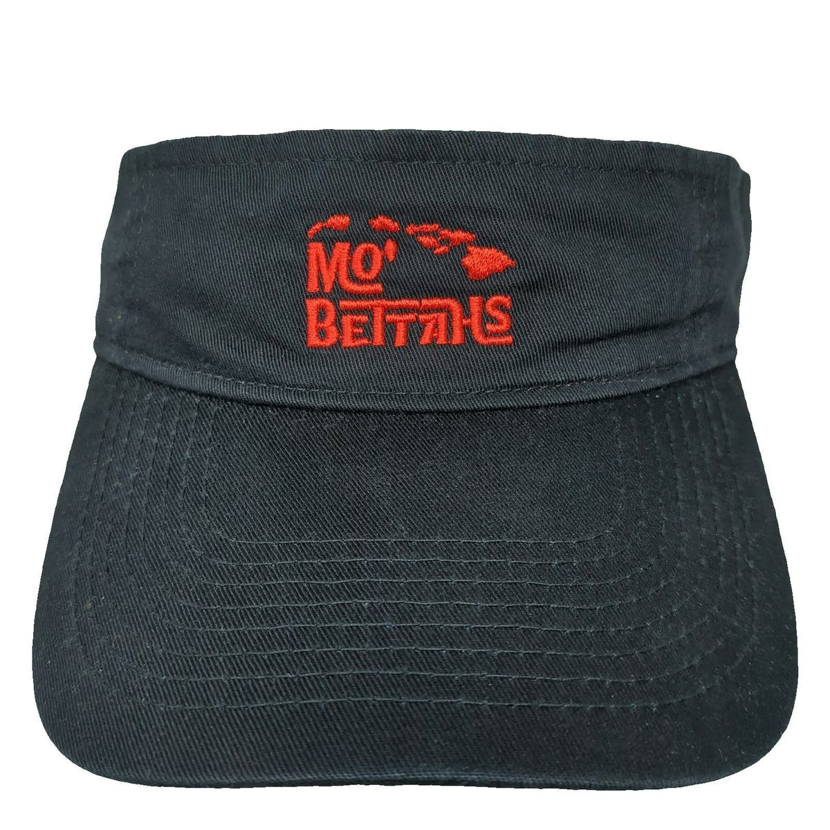Port & Company Visor Black One Size Mo' Bettahs Hawaiian Islands Embroidered hat
