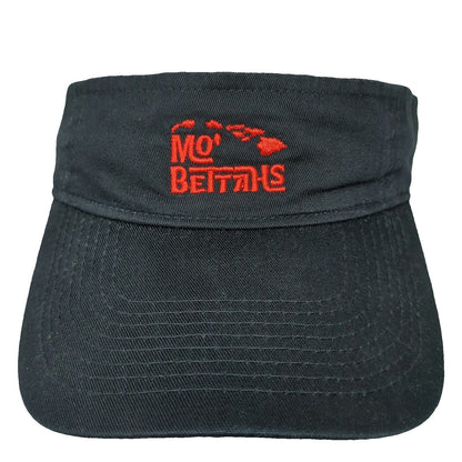 Port & Company Visor Black One Size Mo' Bettahs Hawaiian Islands Embroidered hat