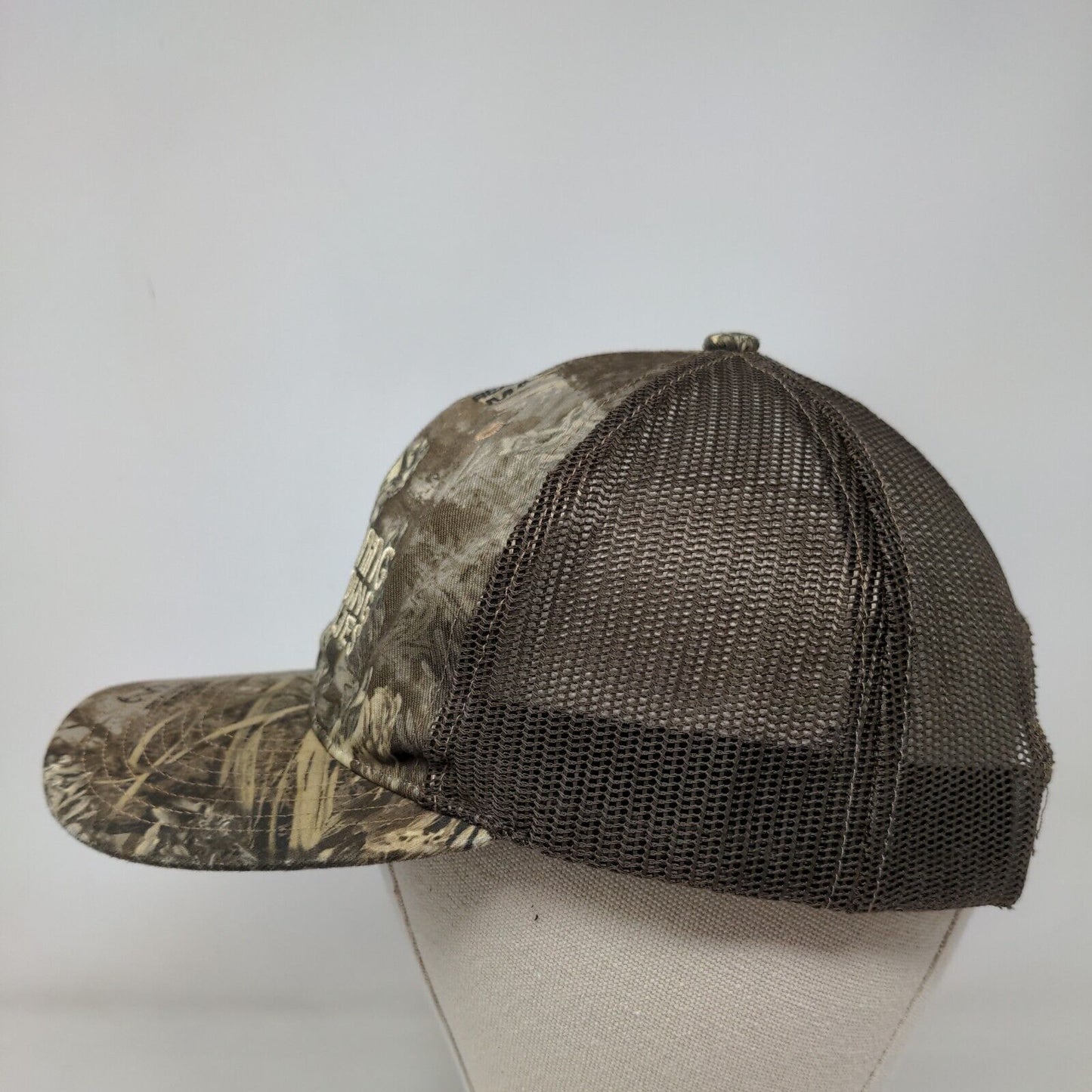 Manning Building Supplies Snapback Trucker Hat Camouflage One Size Mesh Back
