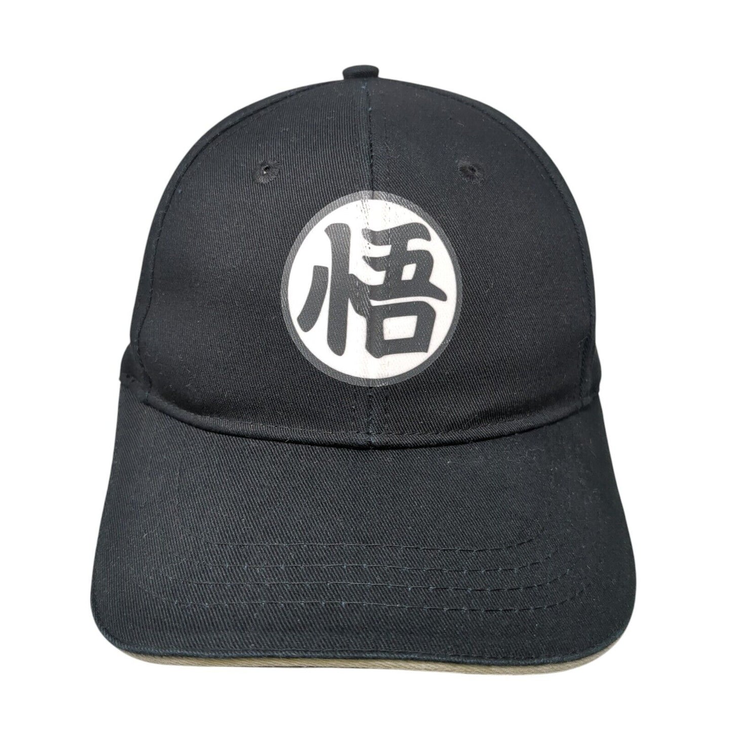Three In Slideback Hat Black One Size Adjustable 6 Panel Vent Holes