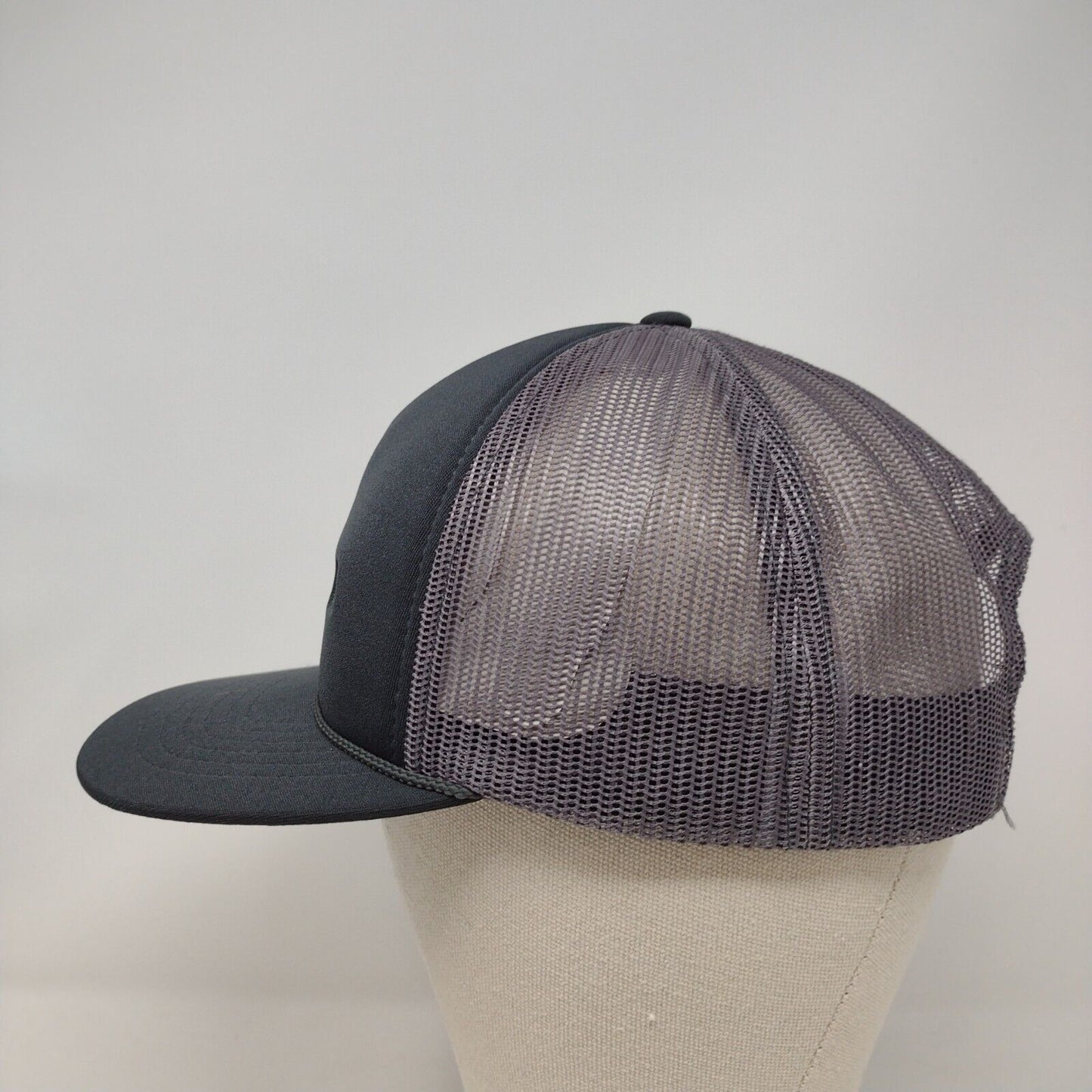 Core Building Co Snapback Rope Trucker Hat Gray OSFA Mesh Back