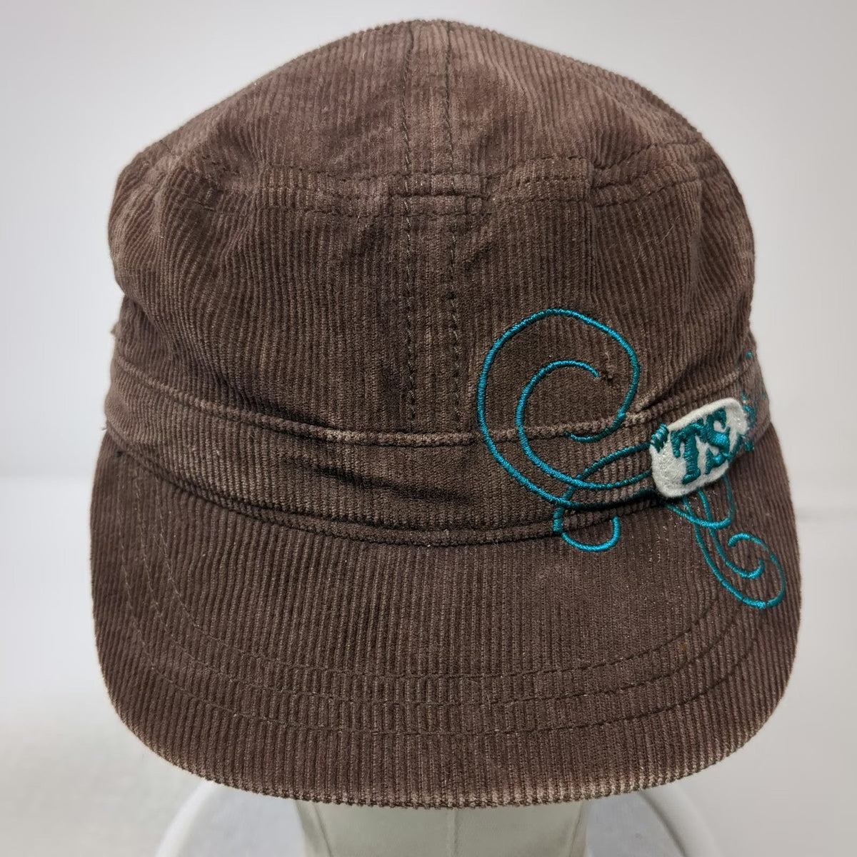 Taylor Swift Army Cap Brown One Size Corduroy Floral Lining Embroidery Hat